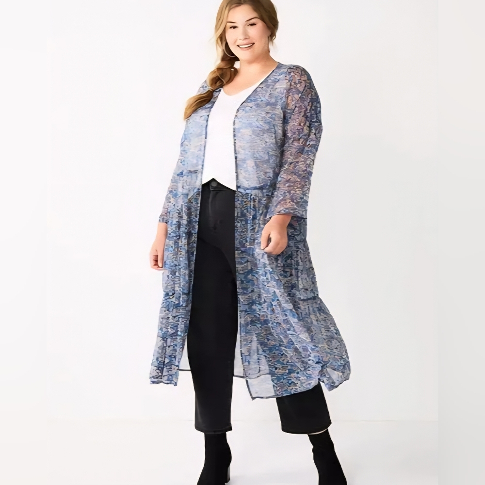 Sonoma Floral Sheer Kimono